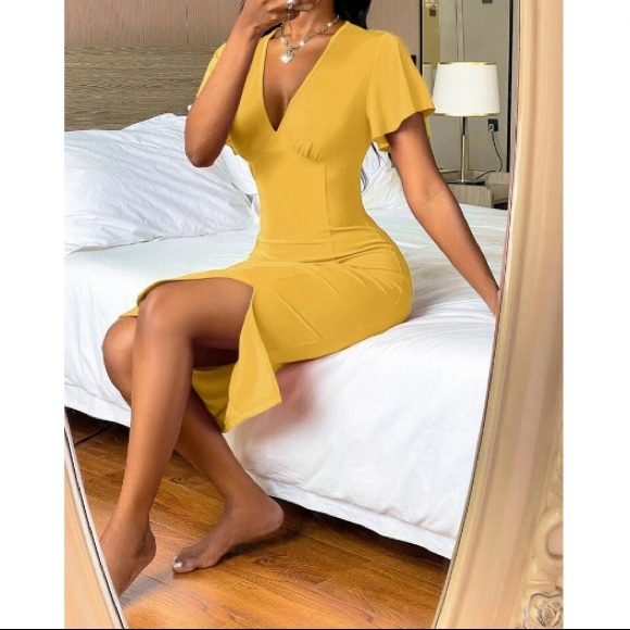 Boho split hem bodycon dress - Picture 10 of 16